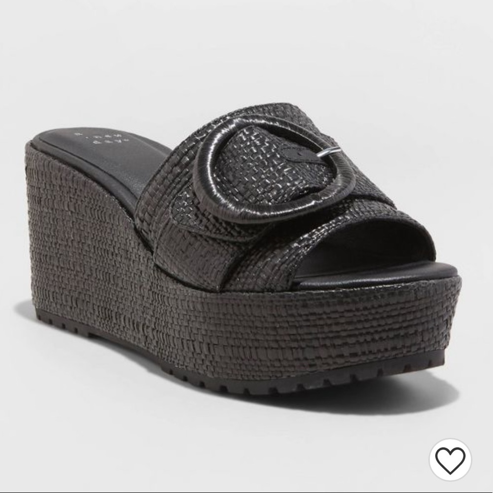 NWOT A New Day Victoria Wedge Heels • Size 8.5